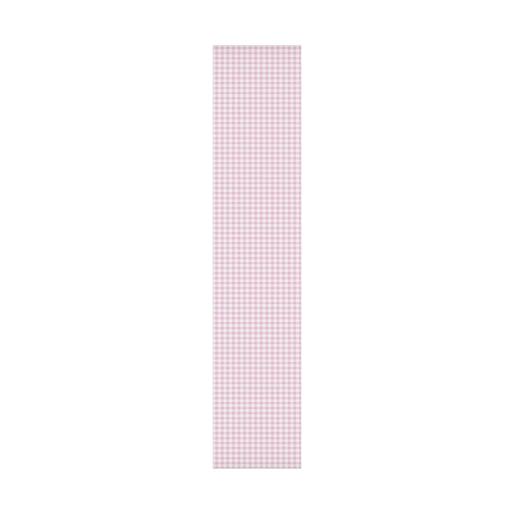 Light pink gingham check patterned wrapping paper- elegant and cute