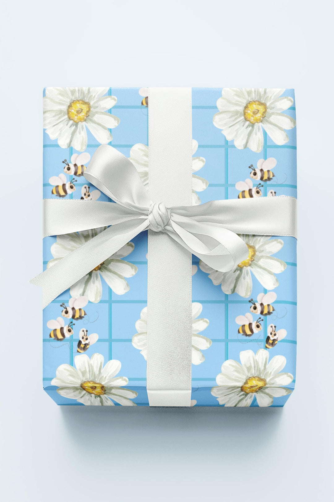 Bumblebees and Daisies Wrapping Paper - SB Paperie