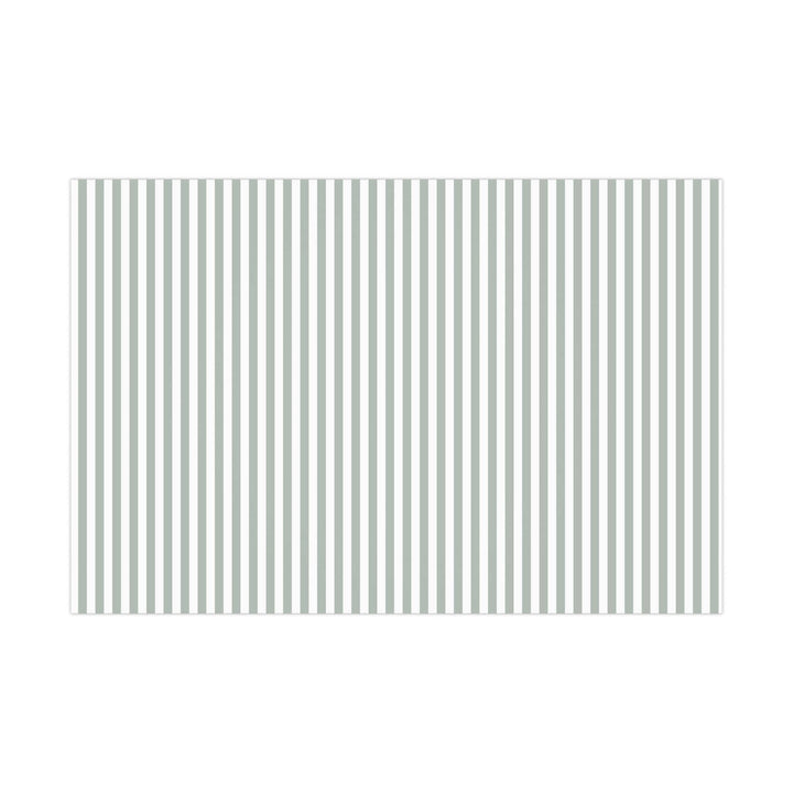 Light Green Striped Wrapping Paper