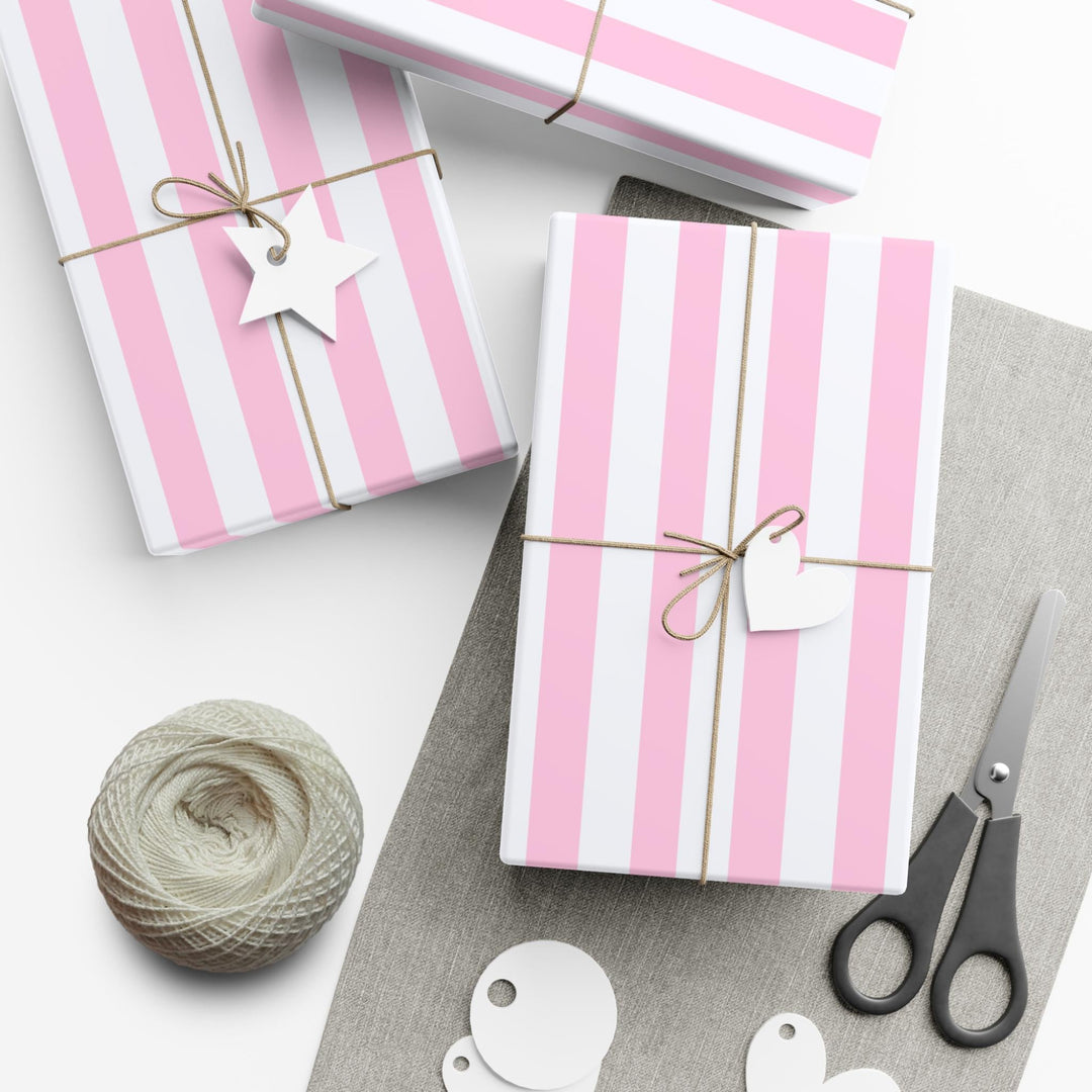 Pink Stripe Wrapping Paper