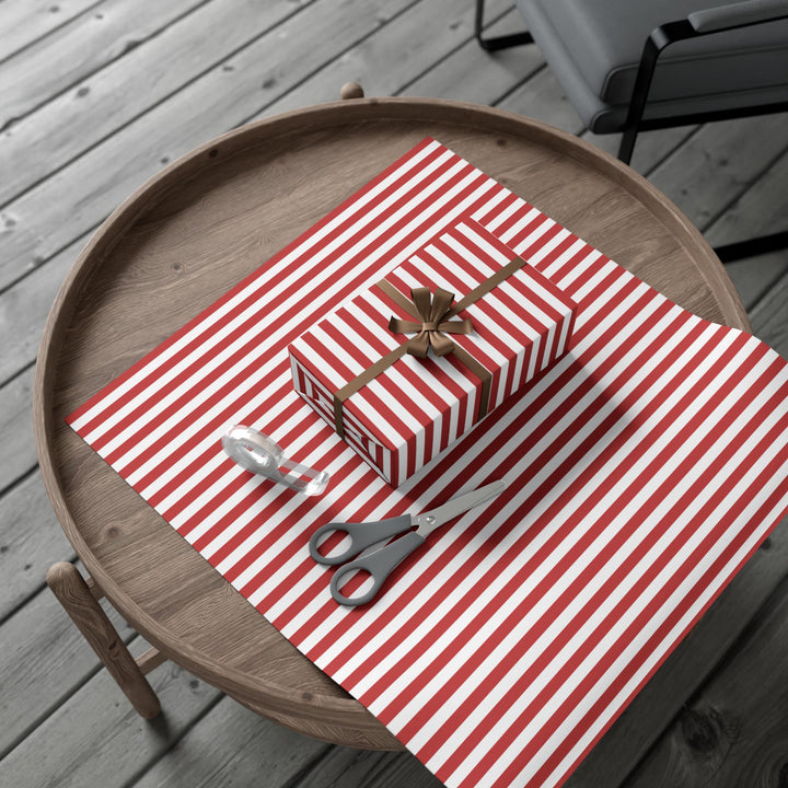 Red Stripe Wrapping Paper