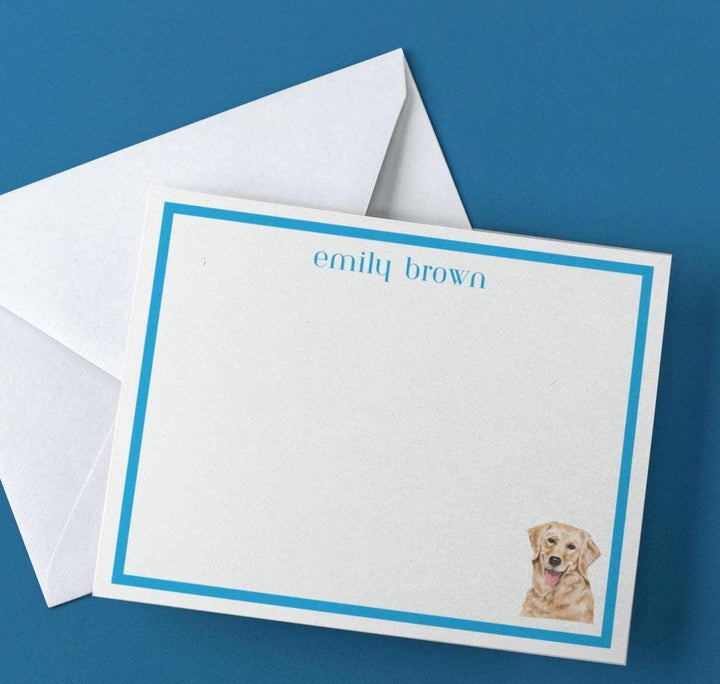 Golden Retriever Boxed Set of 10 Stationery - SB Paperie