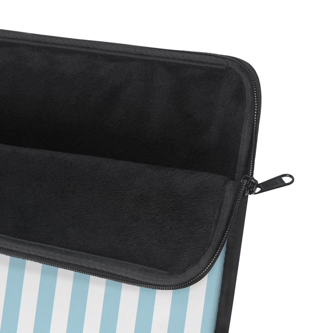 Personalized Blue Striped Laptop Sleeve - SB Paperie