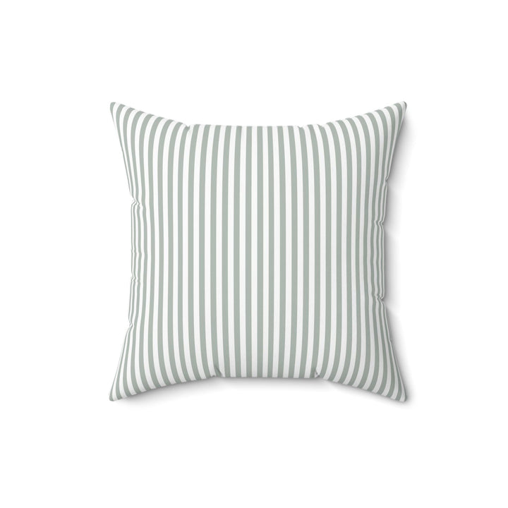 Sage Green Striped Decorative Pillow - SB Paperie