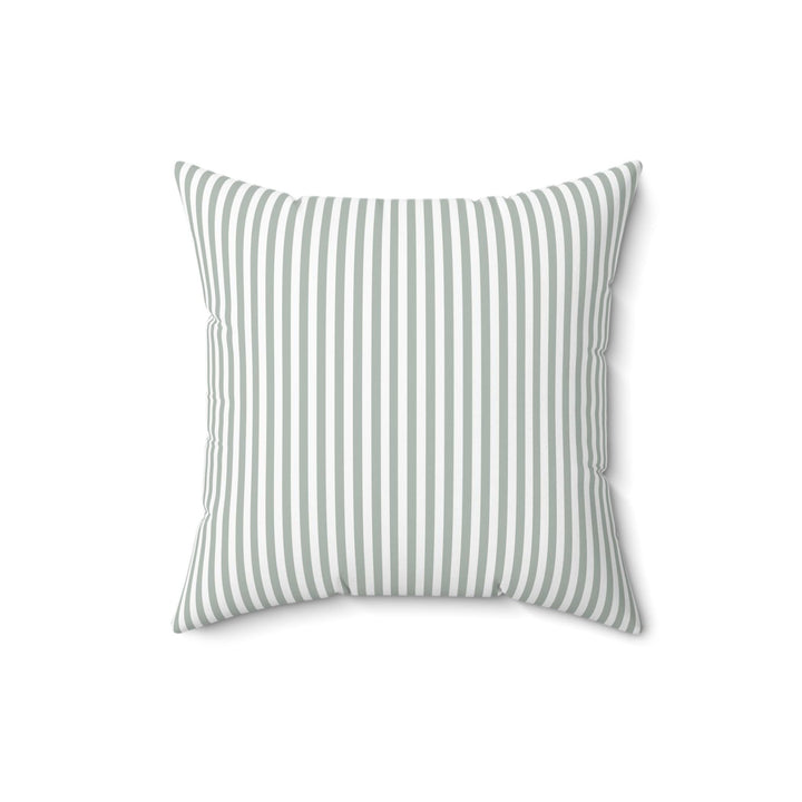 Sage Green Striped Decorative Pillow - SB Paperie