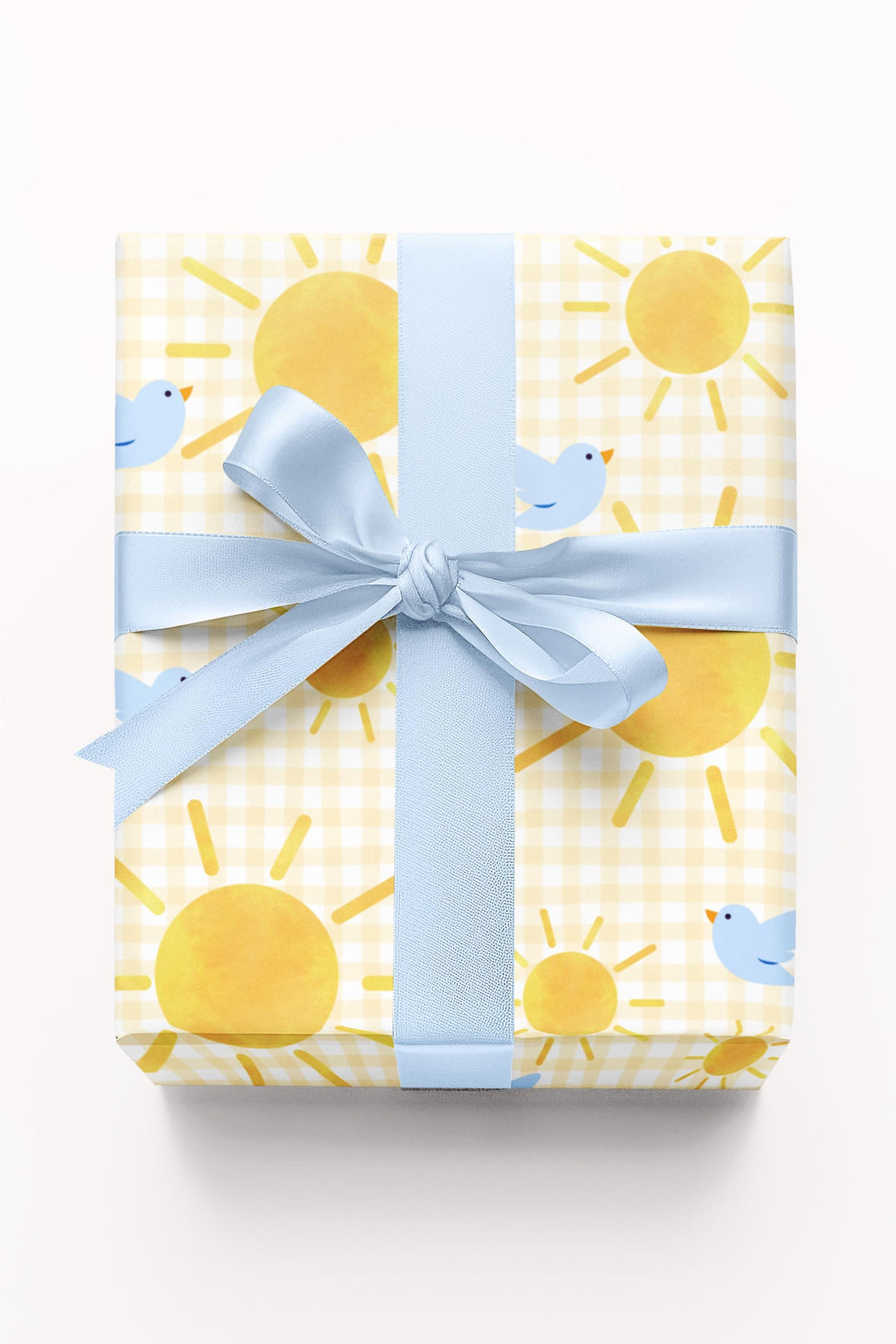 Sunshine & Gingham Wrapping Paper