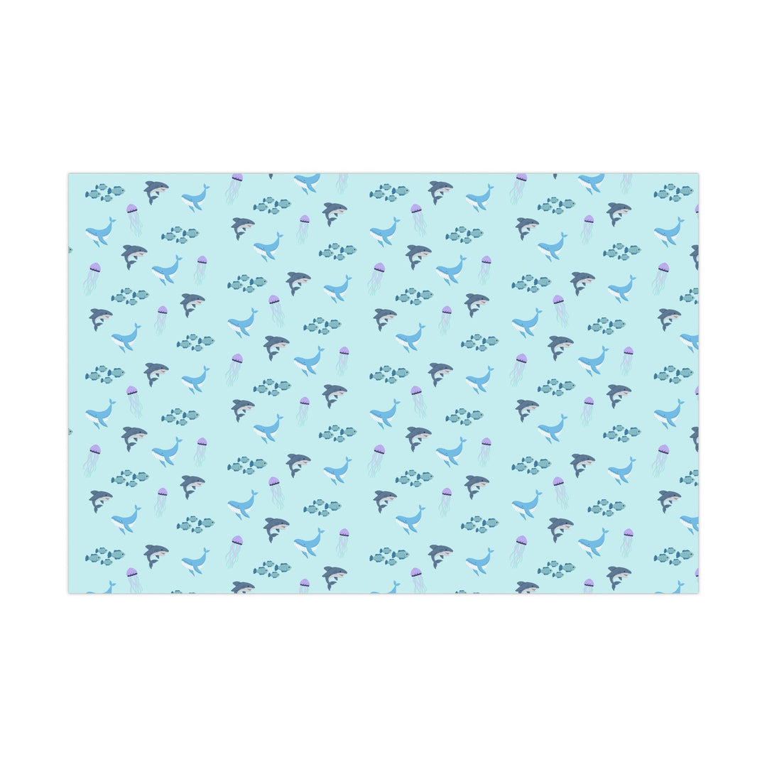 Shark & Whale Wrapping Paper - SB Paperie