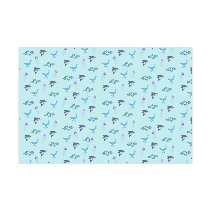 Shark & Whale Wrapping Paper - SB Paperie