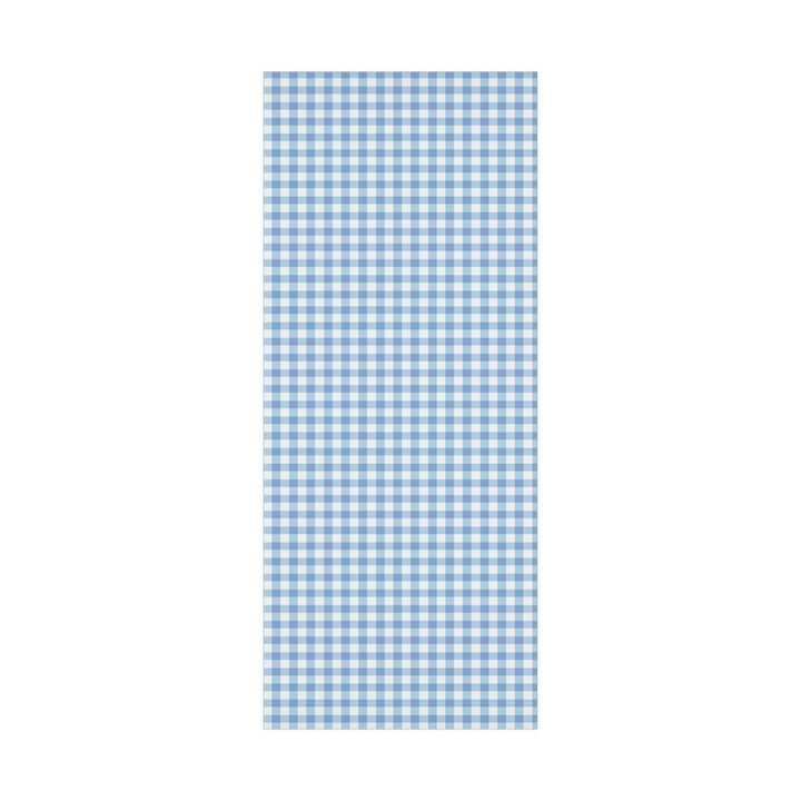 Light blue gingham check pattern wrapping paper- elegant and chic and classic