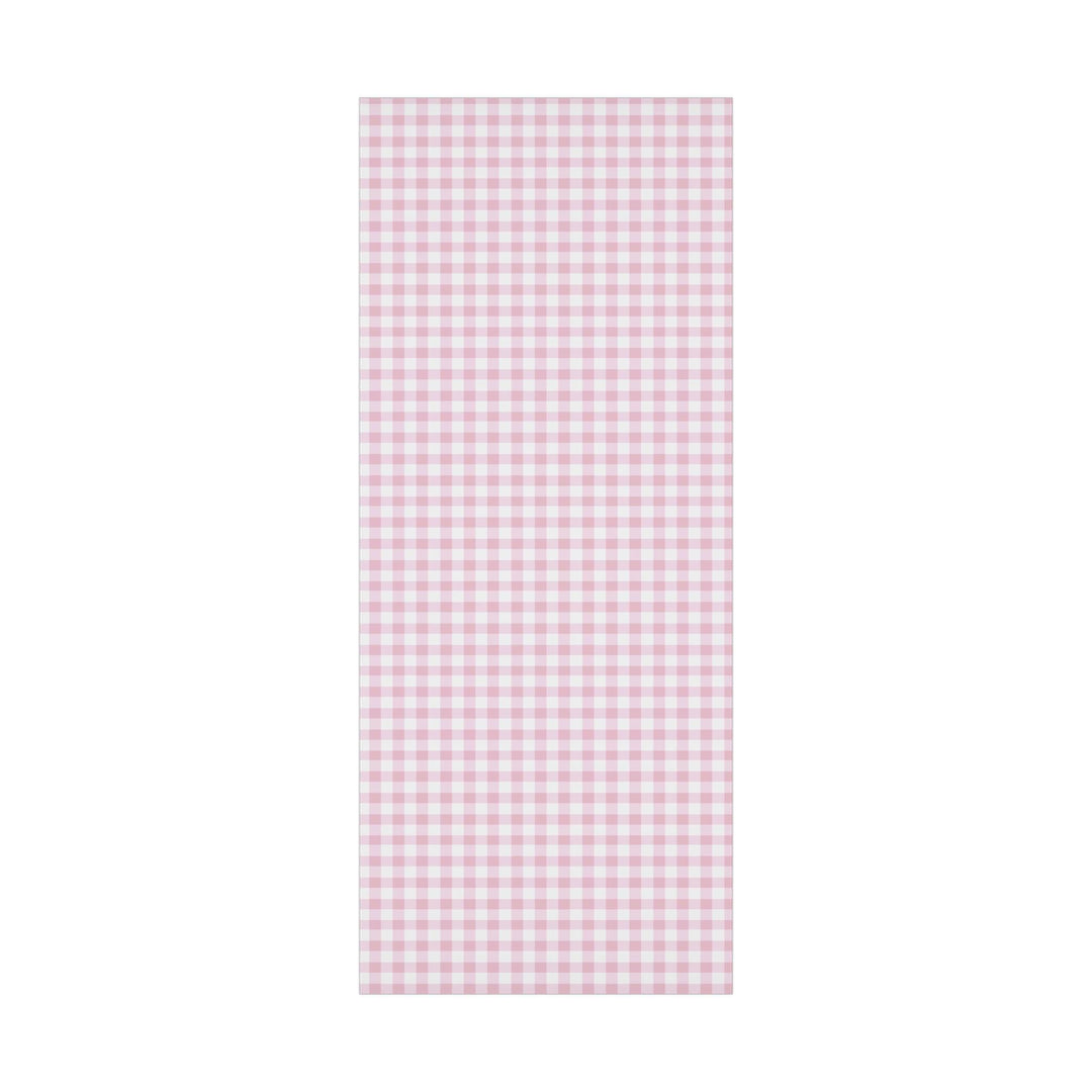 Light pink gingham check patterned wrapping paper- elegant and cute