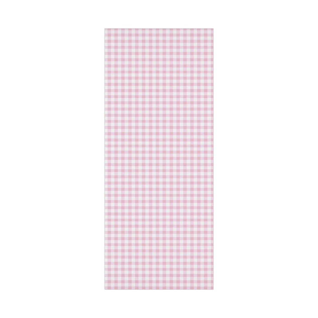 Light pink gingham check patterned wrapping paper- elegant and cute