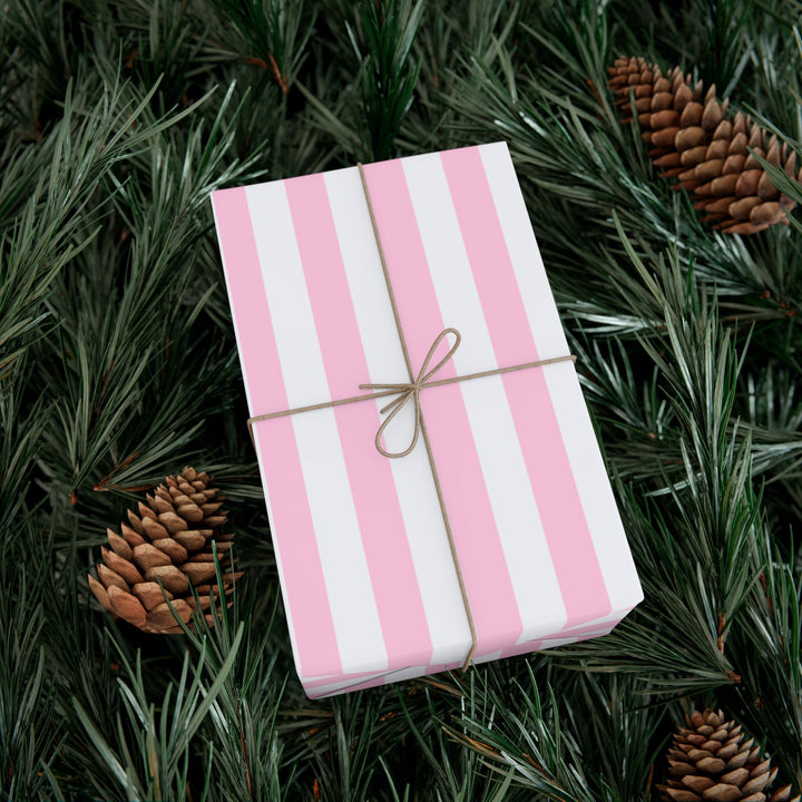 Pink Stripe Wrapping Paper