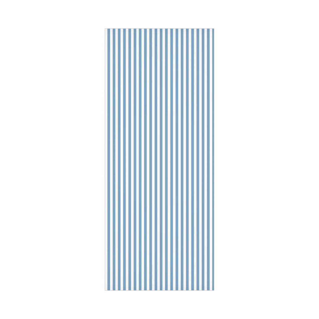 French Blue Striped Wrapping Paper