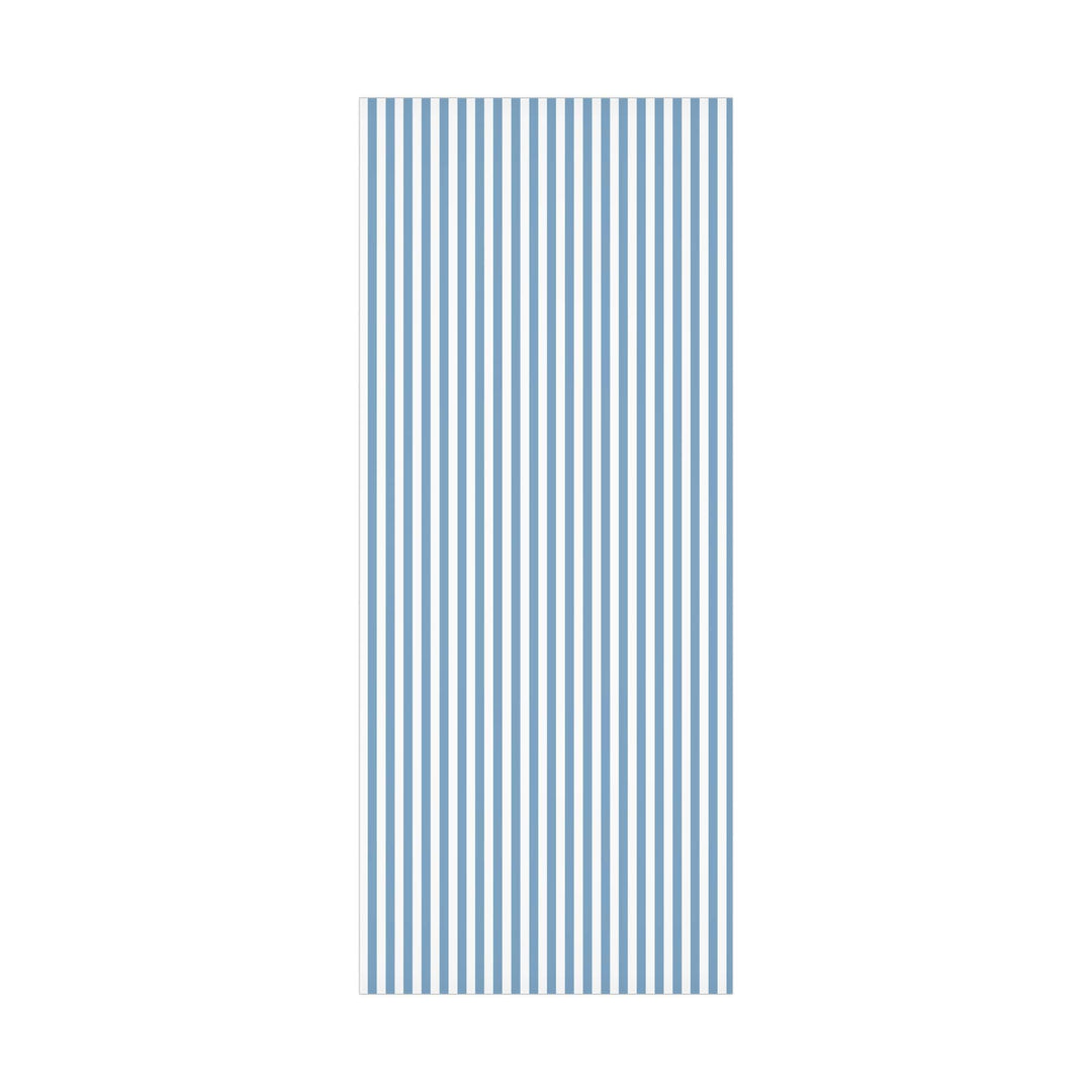 French Blue Striped Wrapping Paper