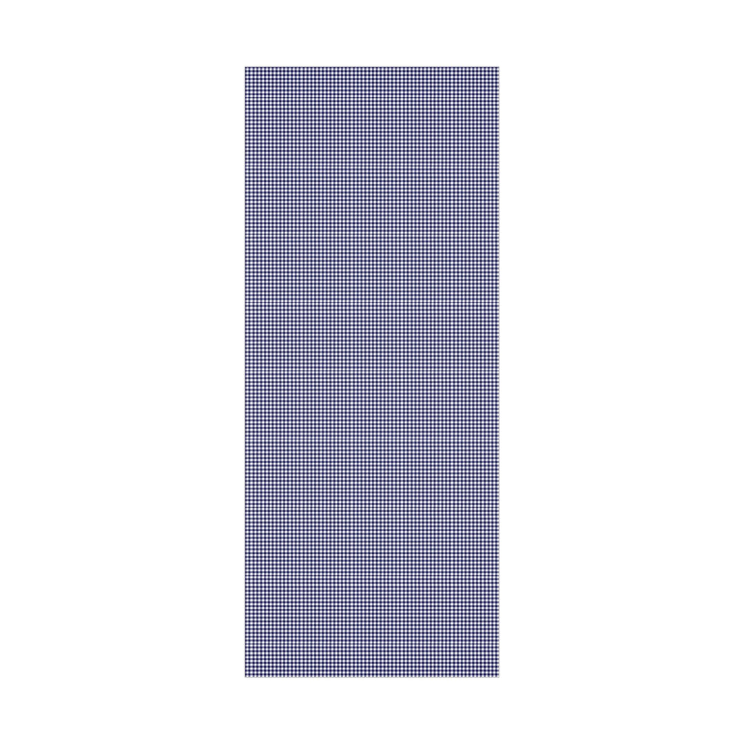 Beautiful navy gingham pattern wrapping paper