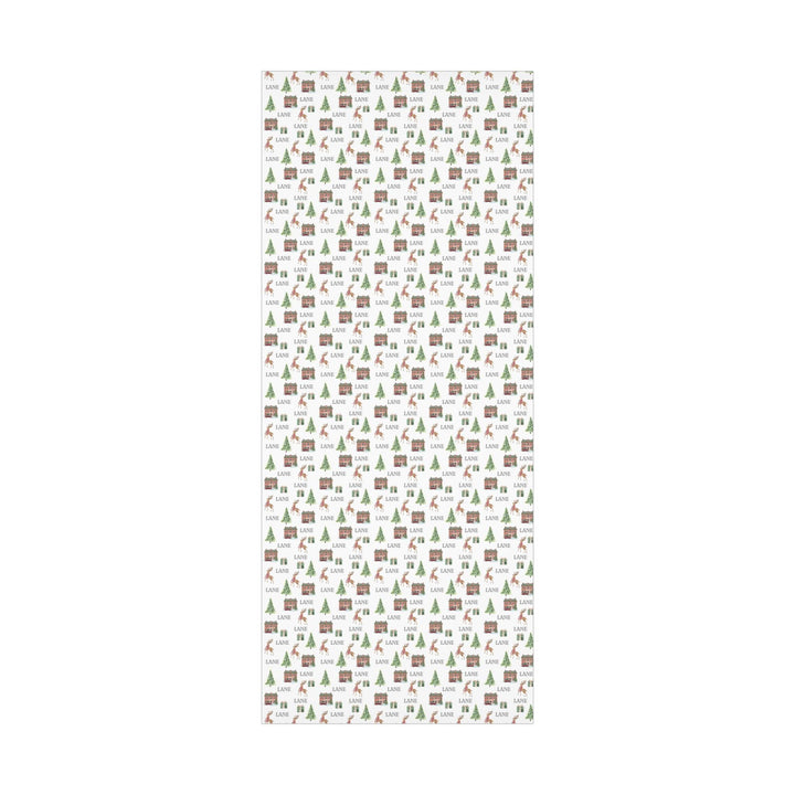 Christmas At Home Personalized Wrapping Paper - SB Paperie