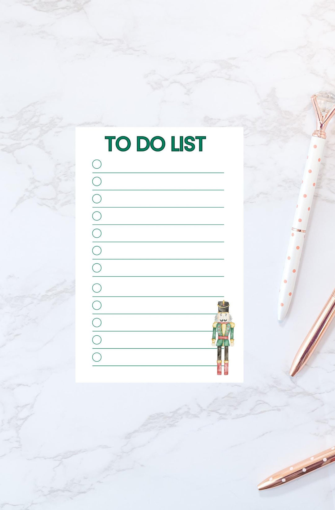 Nutcracker To-Do List Notepad - SB Paperie