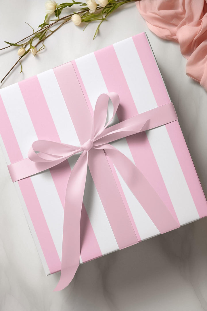 Pink Stripe Wrapping Paper