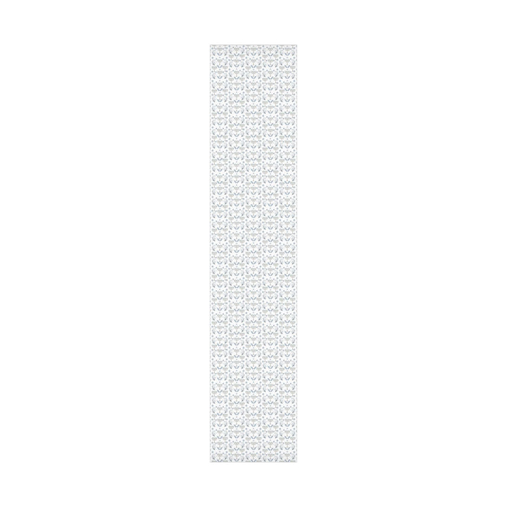 Hanukkah with elegant chinoiserie pattern and menorahs and dreidels and jewish stars on wrapping paper