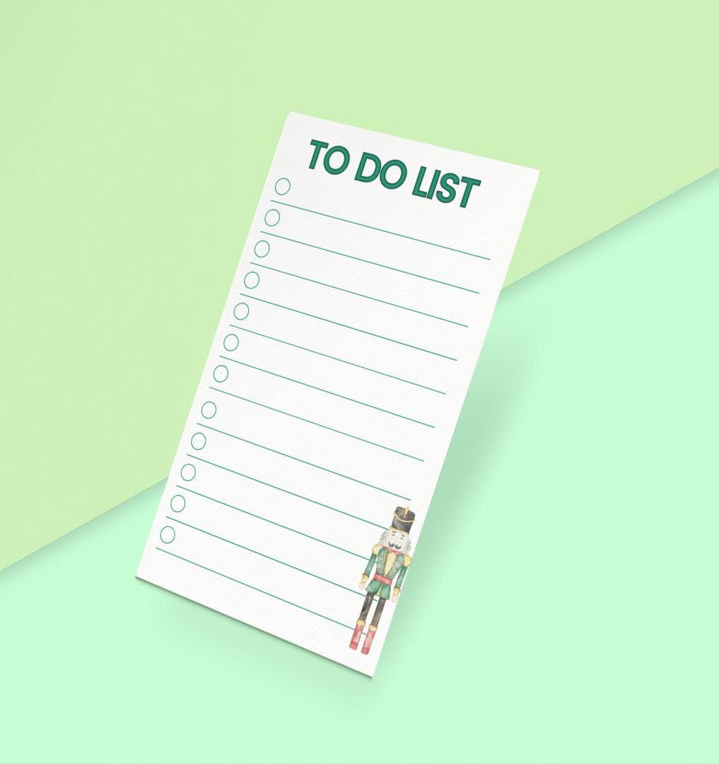 Nutcracker To-Do List Notepad - SB Paperie