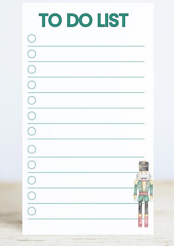 Nutcracker To-Do List Notepad - SB Paperie