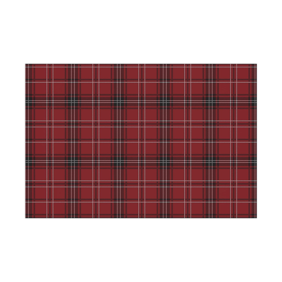 Traditional Red Plaid Wrapping Paper - SB Paperie