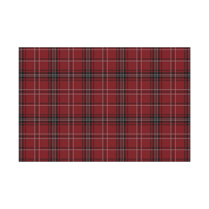 Traditional Red Plaid Wrapping Paper - SB Paperie