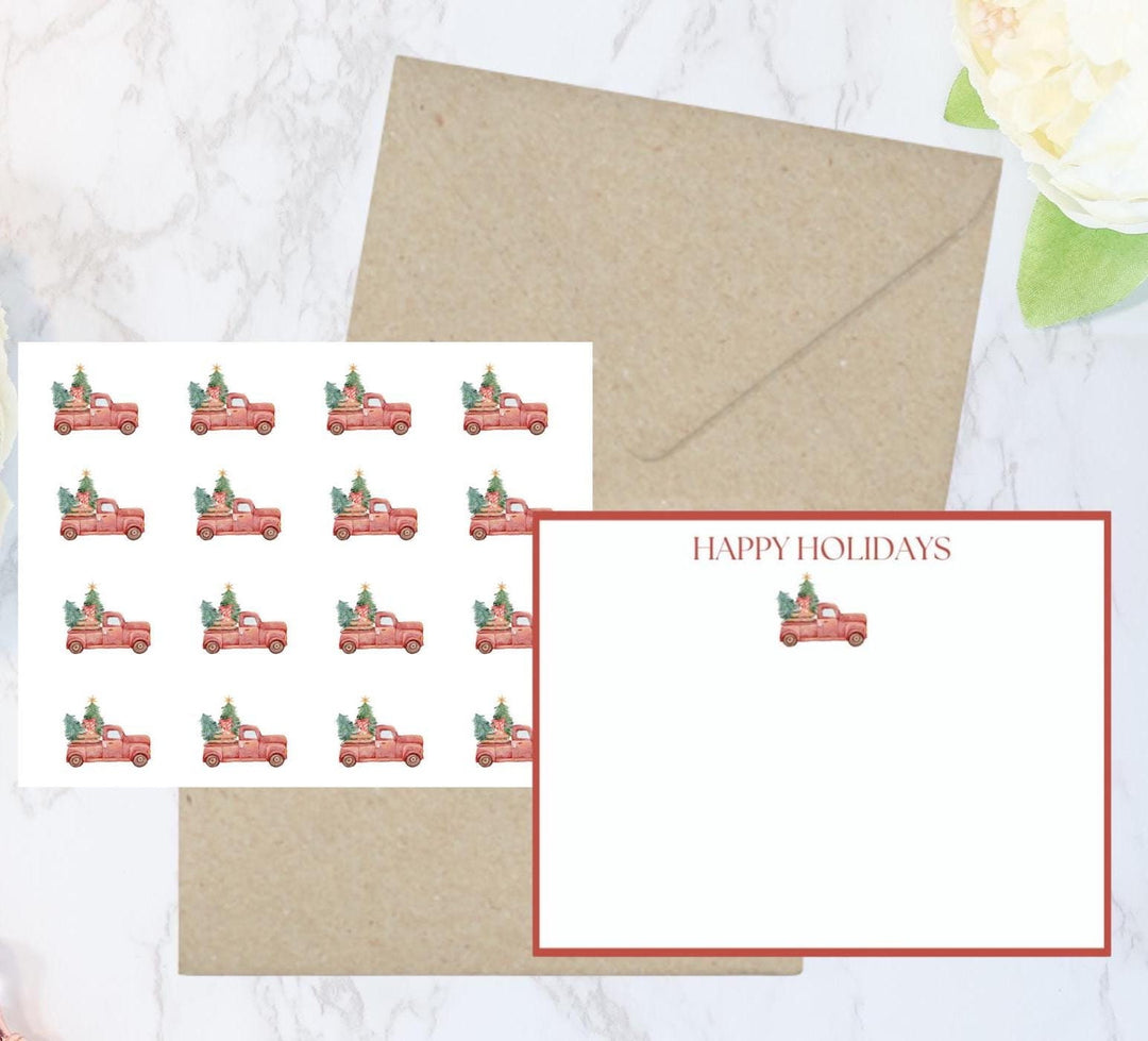 Happy Holidays Stationery Set - SB Paperie