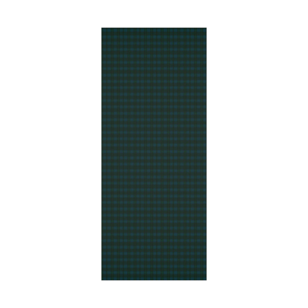 blue and green plaid pattern wrapping paper, elegant and understated