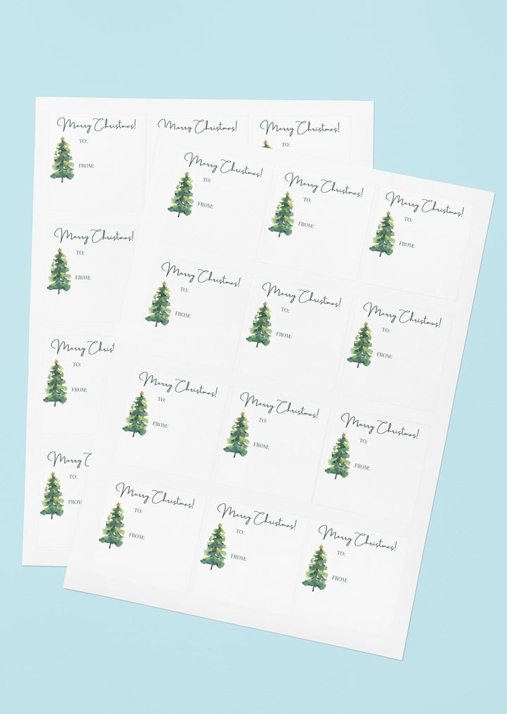 Personalized Christmas Gift Stickers - SB Paperie