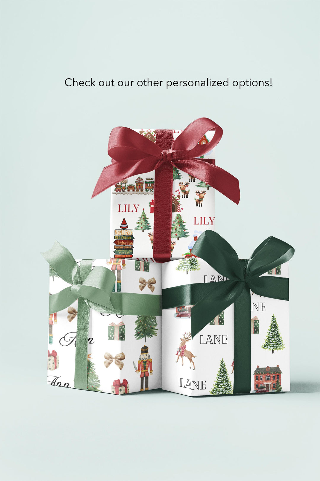 Personalized North Pole Wrapping Paper