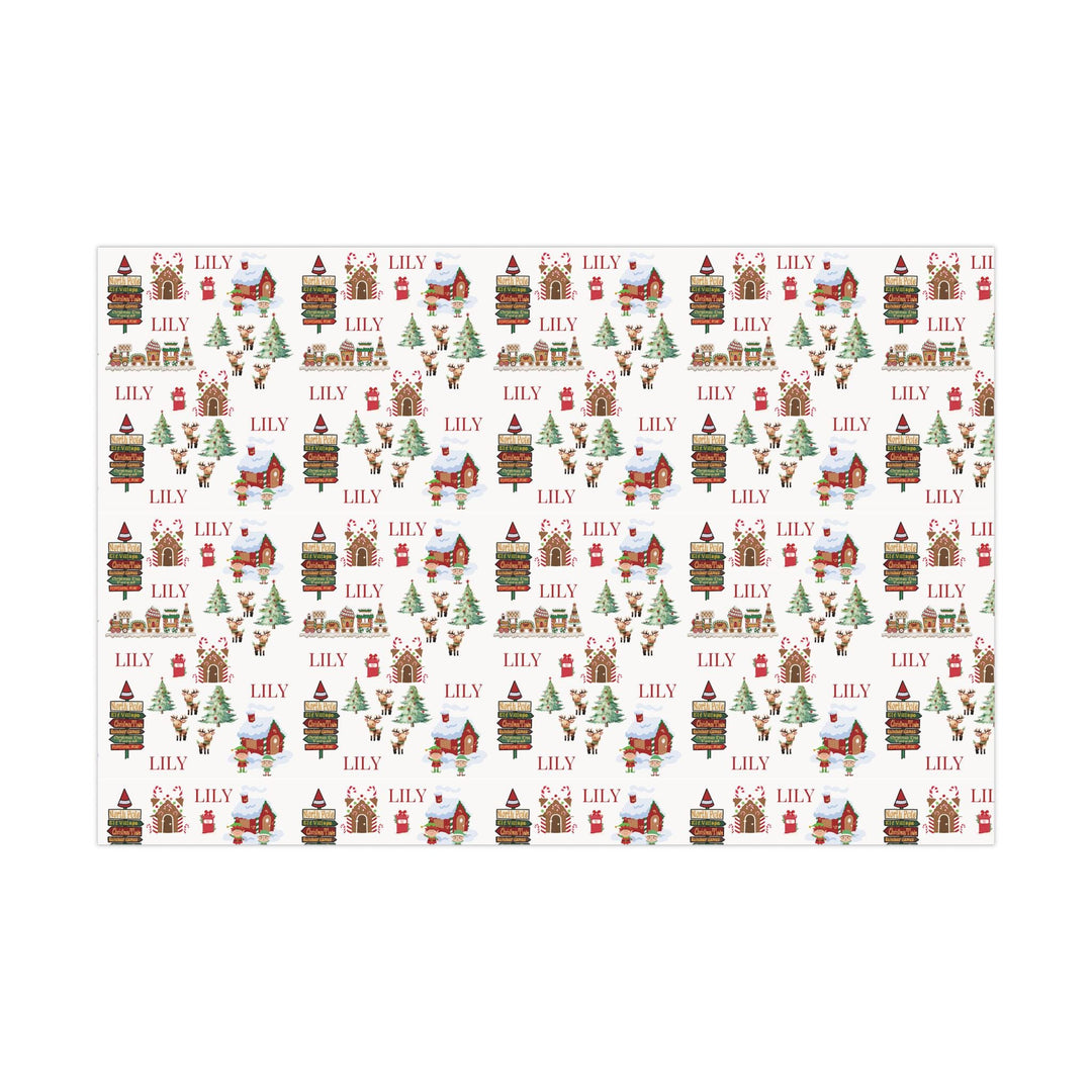 Personalized North Pole Wrapping Paper - SB Paperie