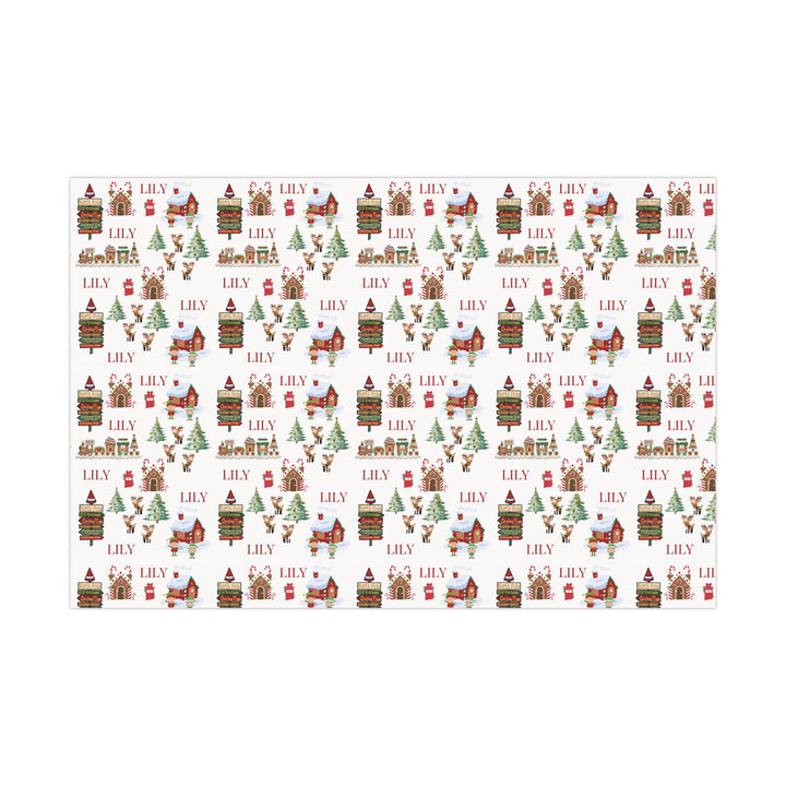 Personalized North Pole Wrapping Paper - SB Paperie