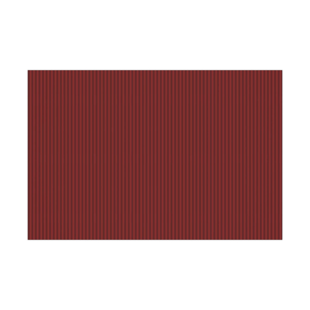 Red Striped Holiday Wrapping Paper - SB Paperie