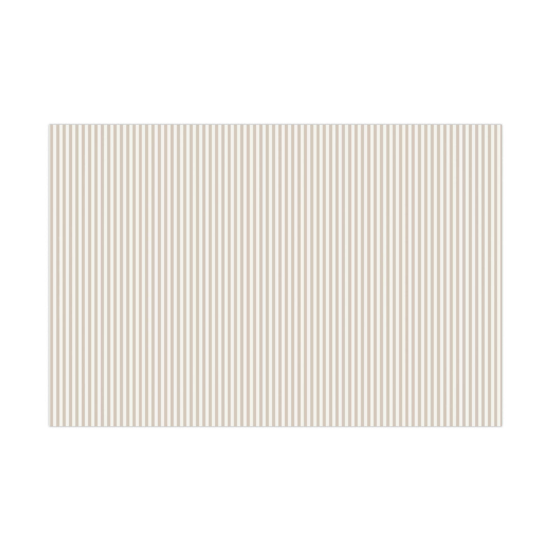 Neutral darker beige stripes on lighter beige background. subtle wrapping paper for aesthetic neutral lovers