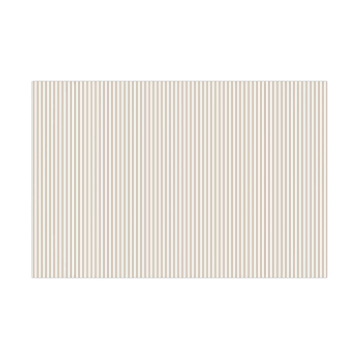 Neutral darker beige stripes on lighter beige background. subtle wrapping paper for aesthetic neutral lovers