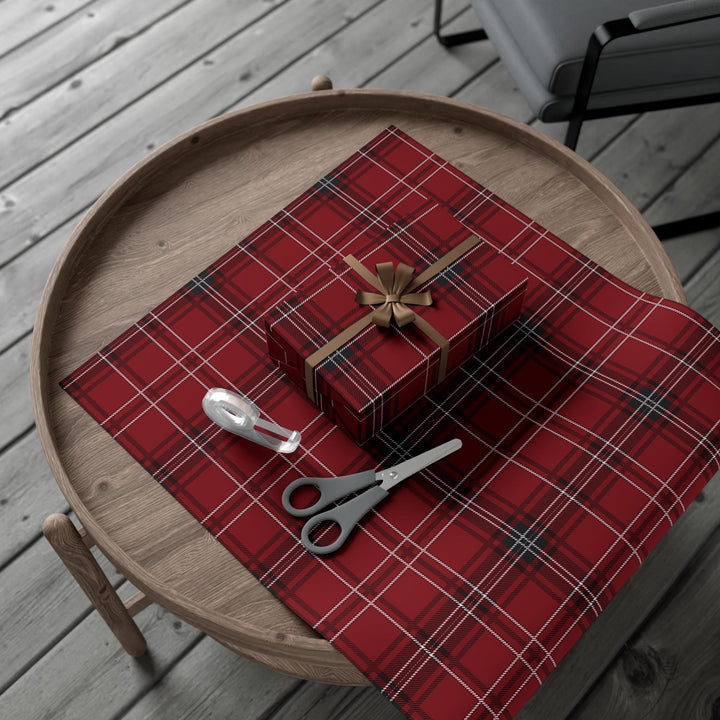 Traditional Red Plaid Wrapping Paper - SB Paperie