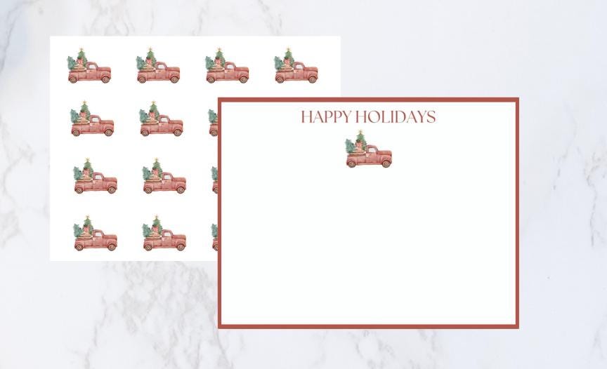 Happy Holidays Stationery Set - SB Paperie