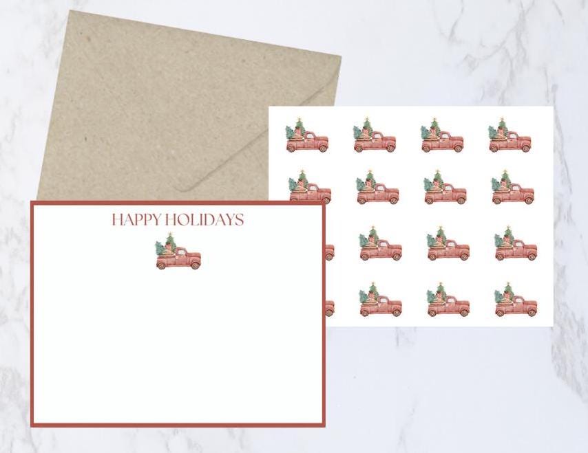 Happy Holidays Stationery Set - SB Paperie