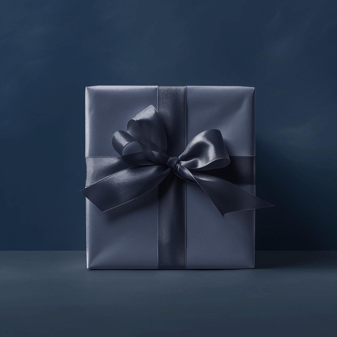 elegant deep blue solid color wrapping paper