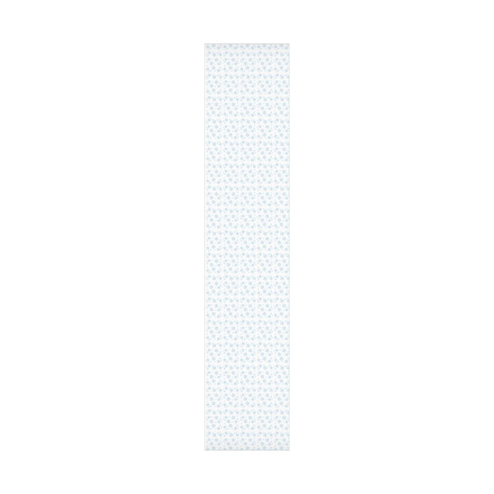 Blue snowflakes pattern on white wrapping paper- elegant and cute winter wonderland theme wrapping paper gift wrap