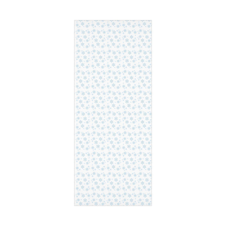 Blue snowflakes pattern on white wrapping paper- elegant and cute winter wonderland theme wrapping paper gift wrap