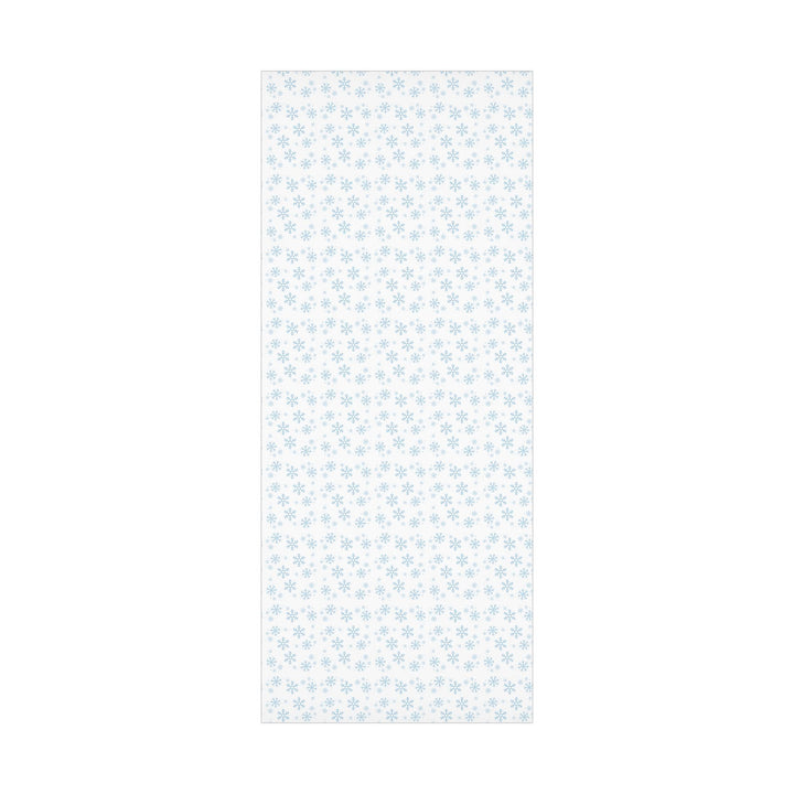 Blue snowflakes pattern on white wrapping paper- elegant and cute winter wonderland theme wrapping paper gift wrap