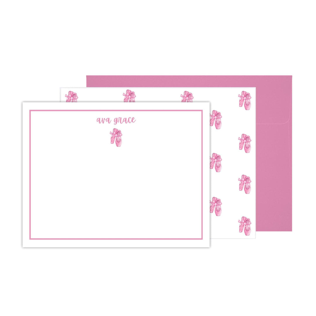 Ballet Slippers Double Sided Stationery Set