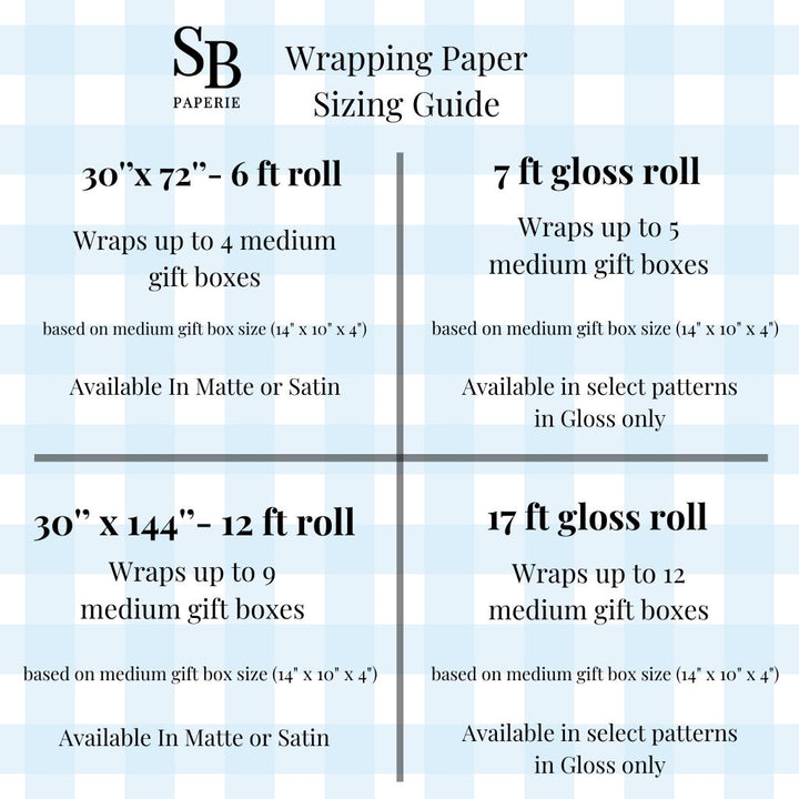 Light Pink Gingham Wrapping Paper