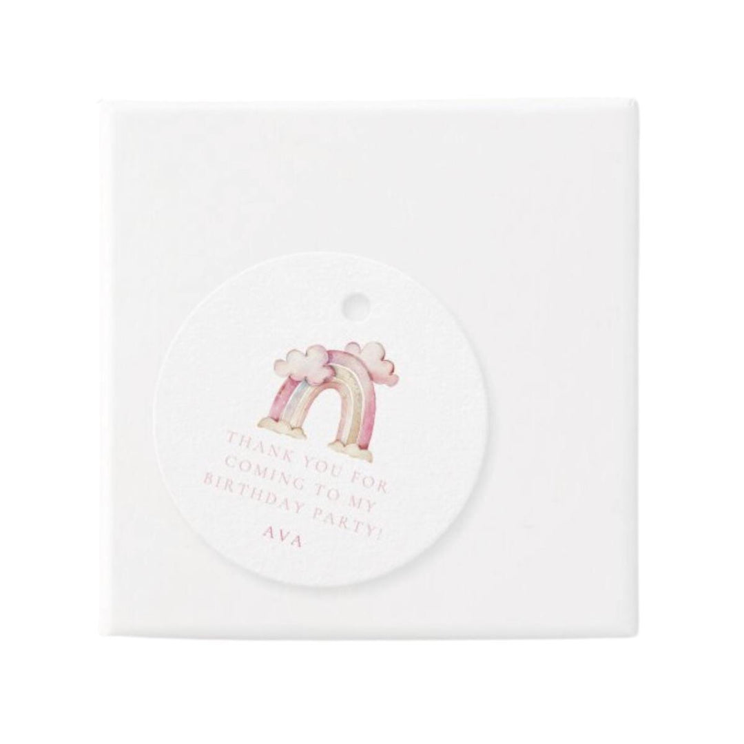 Rainbow Birthday Party Favor Tags