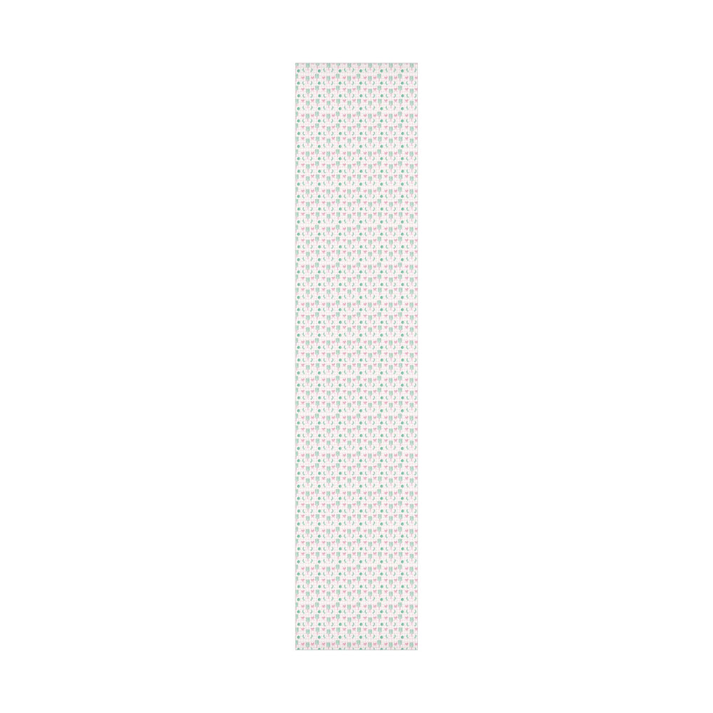Pickleball Wrapping Paper Pink Gingham Gift Wrap with Bow | Pickleball Birthday Party, Sports Gift Wrap, Pickleball Themed Gifts