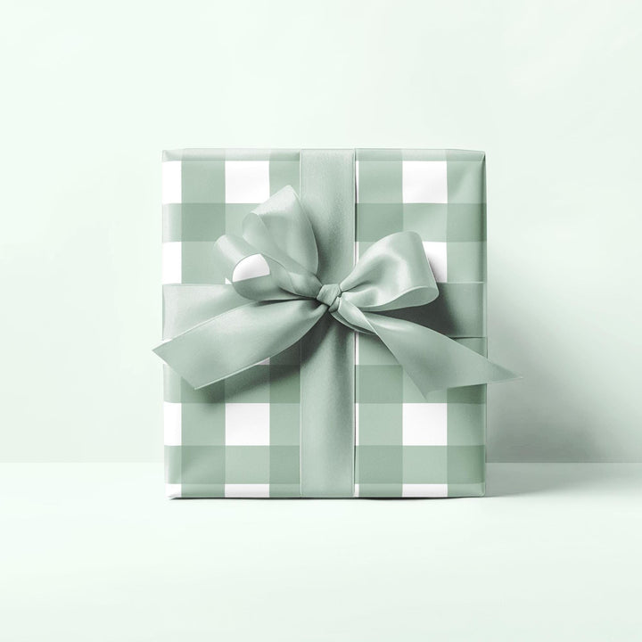 Light Green Striped Wrapping Paper