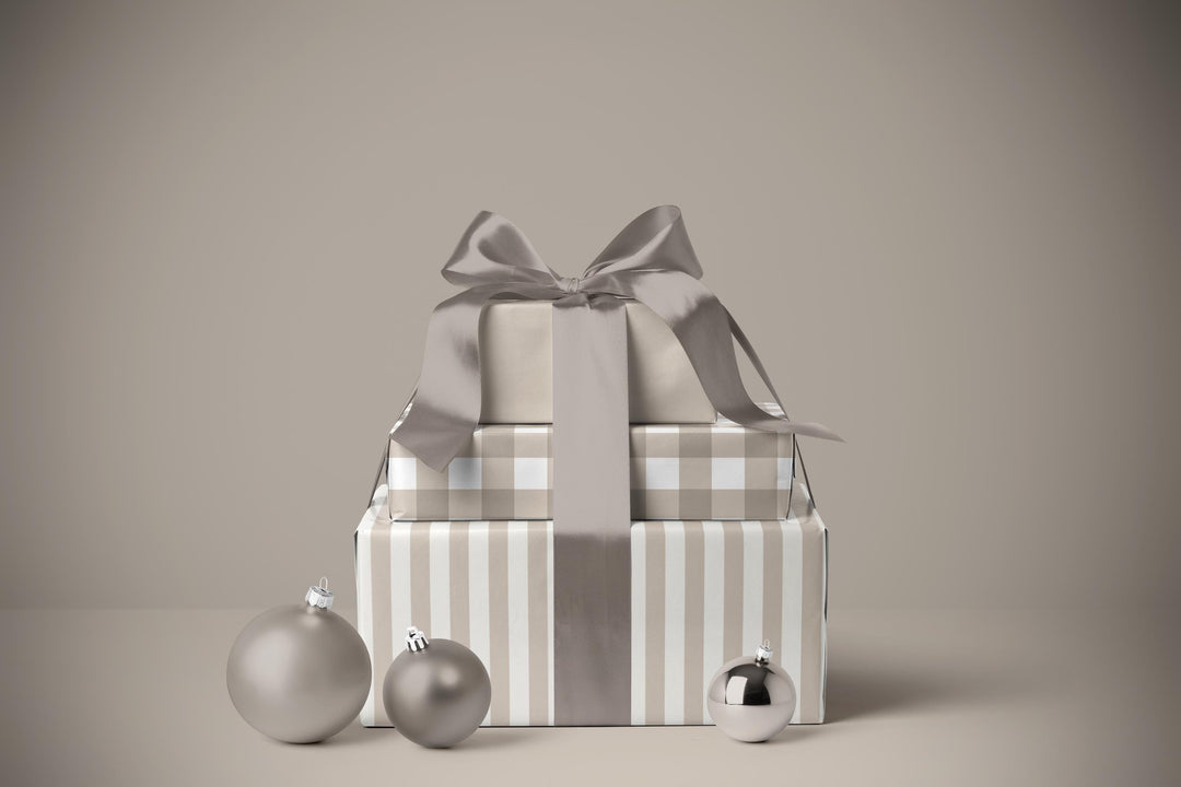 Gift Wrap Bundle: Solid, Gingham, and Stripe - Satin or Matte Finish