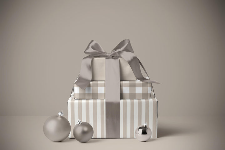 Gift Wrap Bundle: Solid, Gingham, and Stripe - Satin or Matte Finish